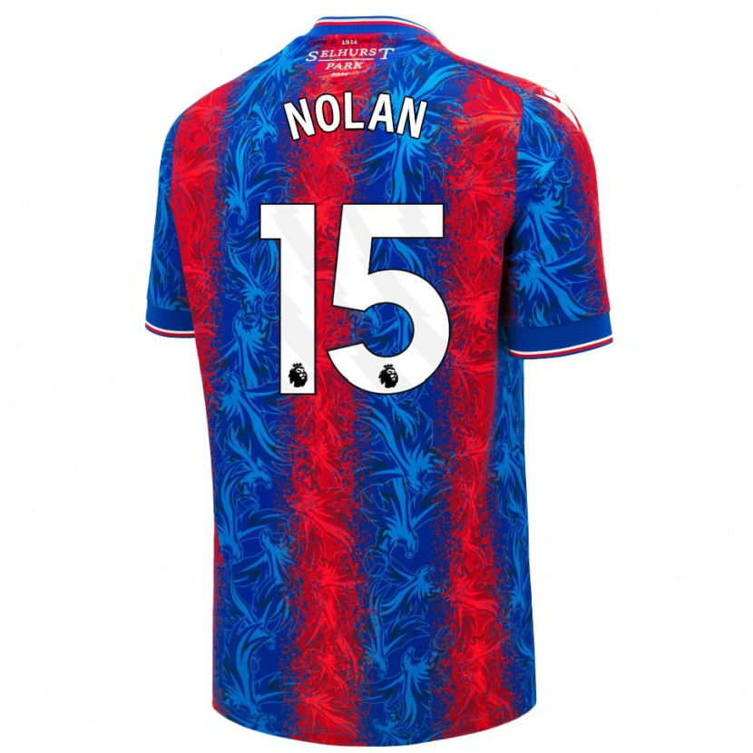 Danxen Kid Hayley Nolan #15 Red Blue Stripes Home Jersey 2024/25 T-Shirt