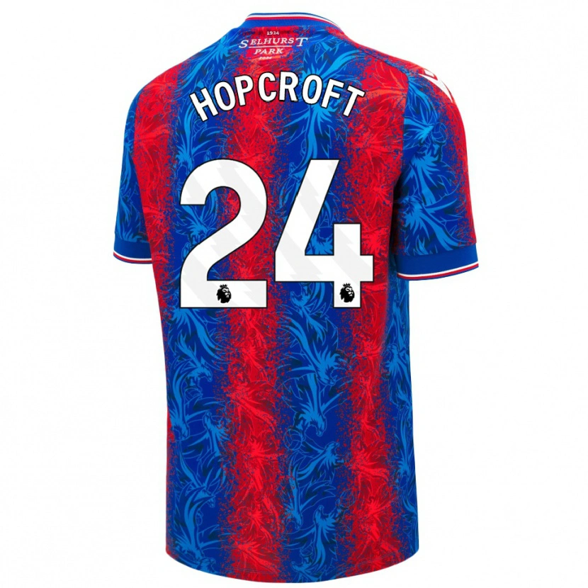 Danxen Kid Shanade Hopcroft #24 Red Blue Stripes Home Jersey 2024/25 T-Shirt