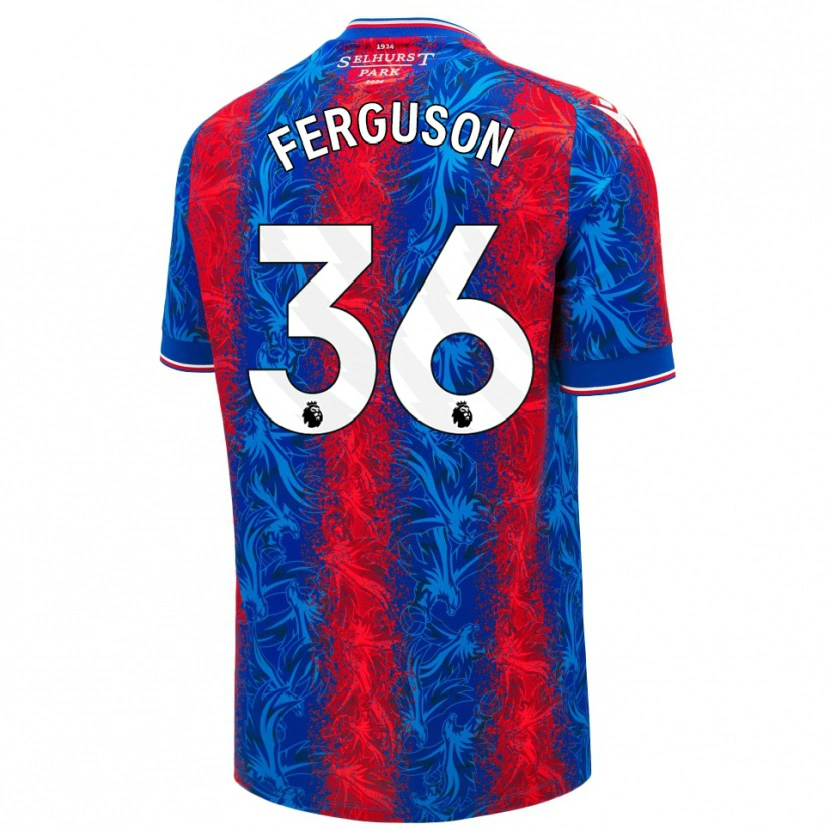 Danxen Kid Nathan Ferguson #36 Red Blue Stripes Home Jersey 2024/25 T-Shirt