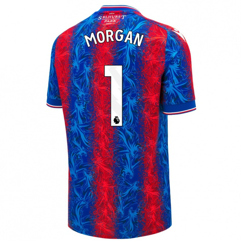 Danxen Kid Chloe Morgan #1 Red Blue Stripes Home Jersey 2024/25 T-Shirt