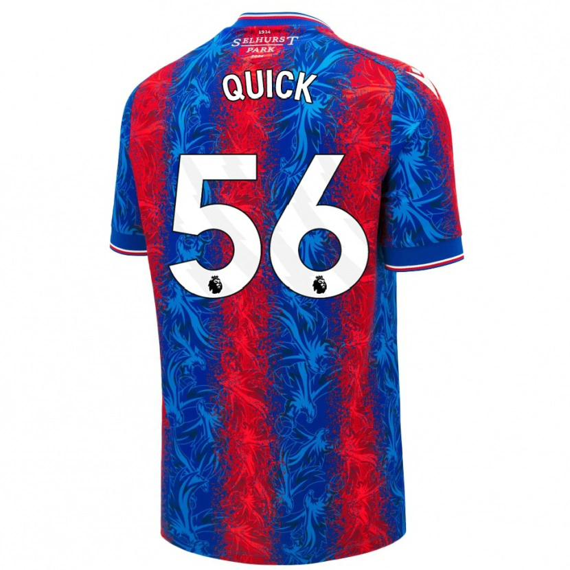 Danxen Kid Daniel Quick #56 Red Blue Stripes Home Jersey 2024/25 T-Shirt