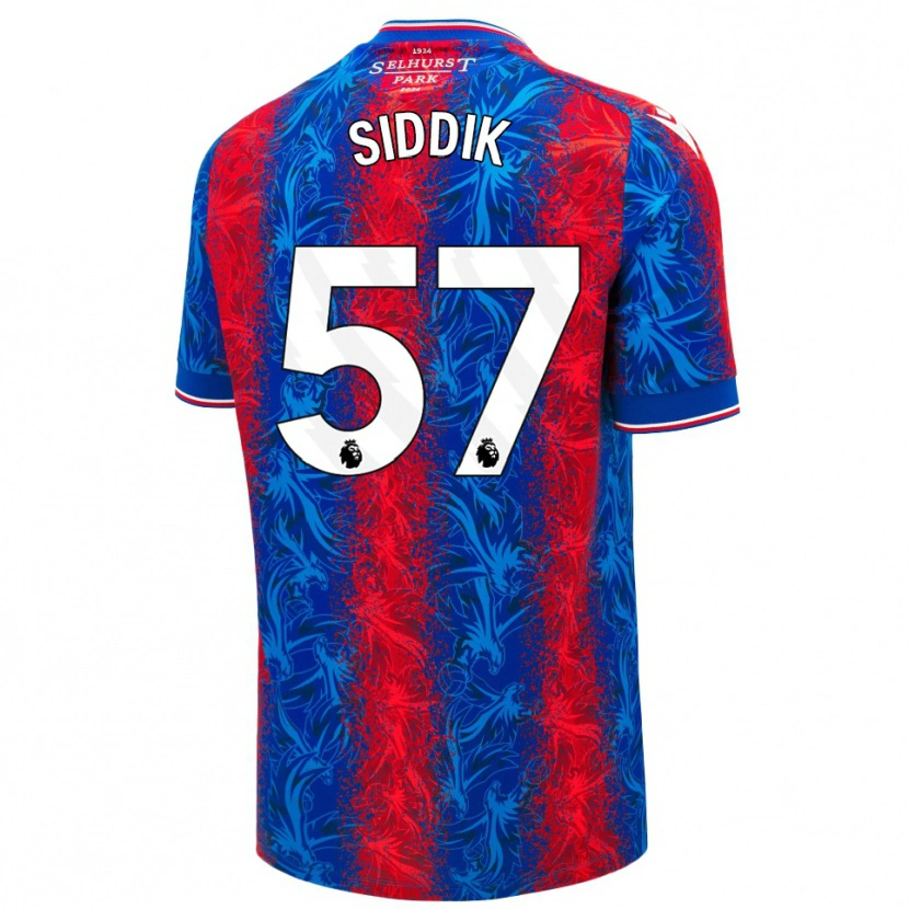 Danxen Kid Cardo Siddik #57 Red Blue Stripes Home Jersey 2024/25 T-Shirt