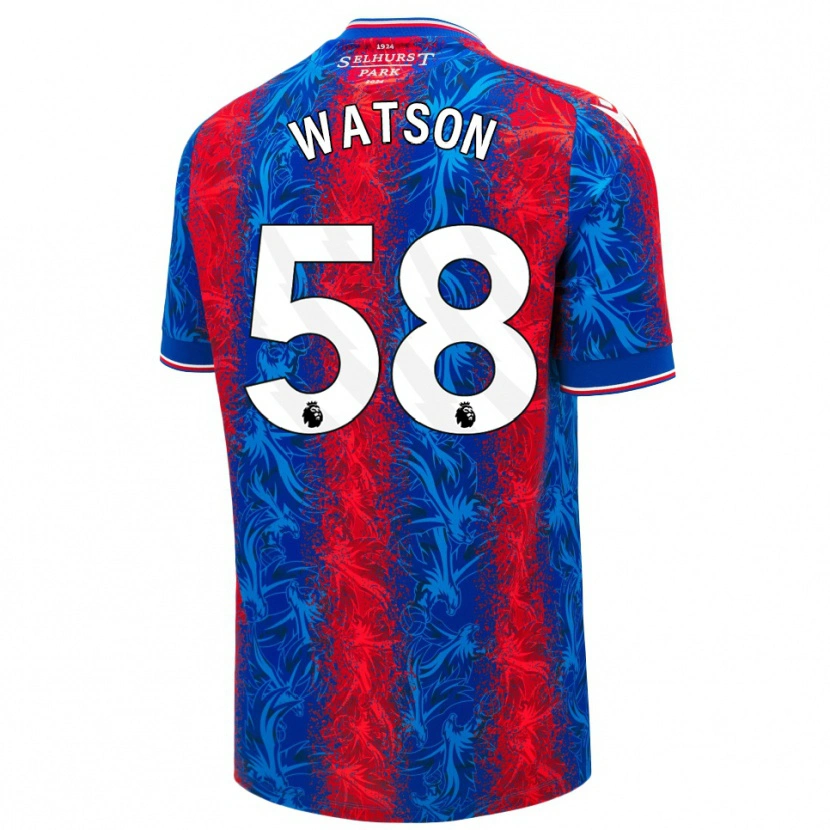 Danxen Kid Noah Watson #58 Red Blue Stripes Home Jersey 2024/25 T-Shirt