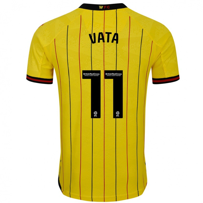 Danxen Kid Rocco Vata #11 Yellow Black Home Jersey 2024/25 T-Shirt