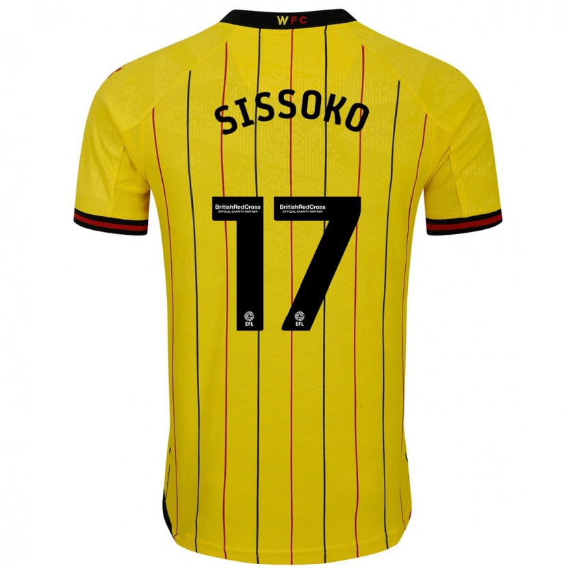 Danxen Kid Moussa Sissoko #17 Yellow Black Home Jersey 2024/25 T-Shirt