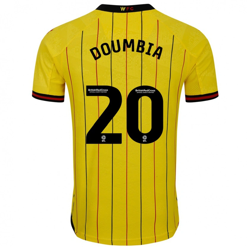 Danxen Kid Mamadou Doumbia #20 Yellow Black Home Jersey 2024/25 T-Shirt