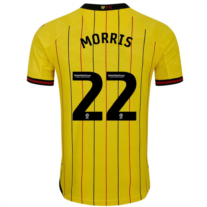 Danxen Kid James Morris #22 Yellow Black Home Jersey 2024/25 T-Shirt