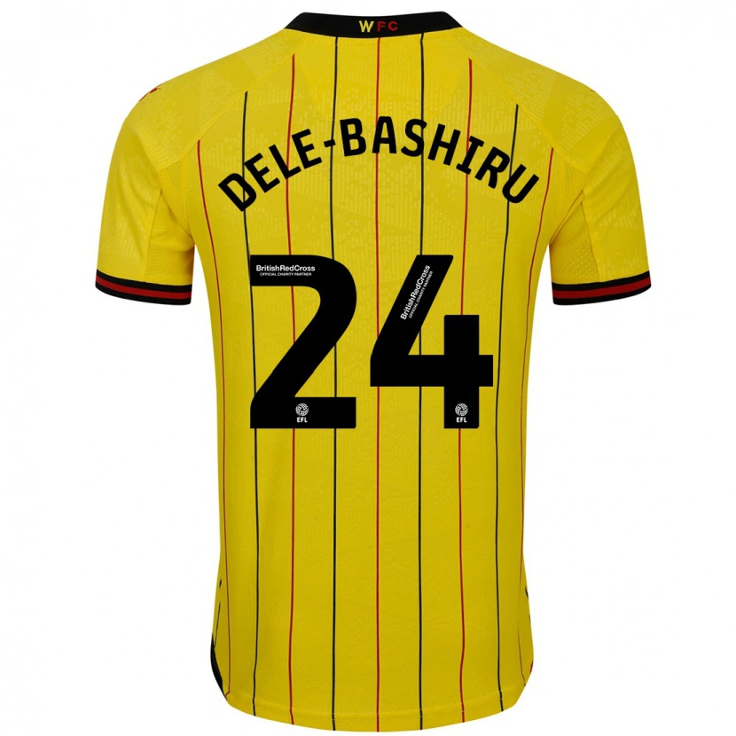 Danxen Kid Tom Dele-Bashiru #24 Yellow Black Home Jersey 2024/25 T-Shirt