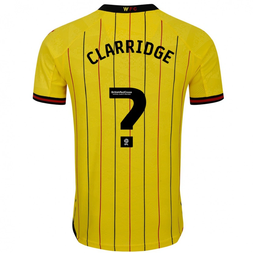 Danxen Kid James Clarridge #0 Yellow Black Home Jersey 2024/25 T-Shirt