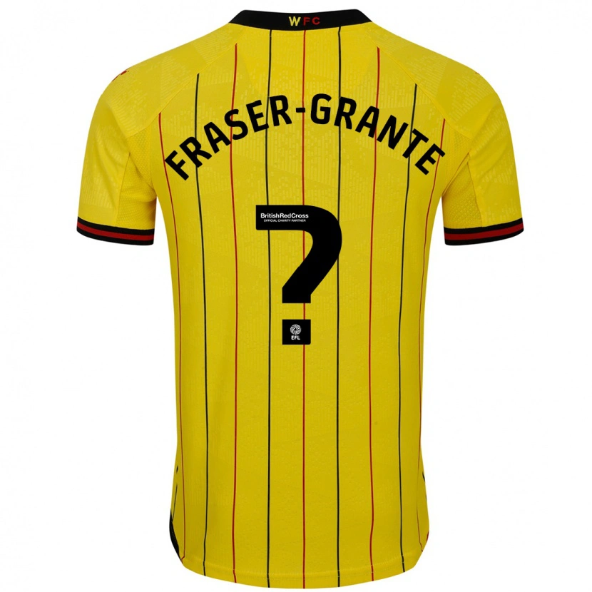 Danxen Kid Zak Fraser-Grante #0 Yellow Black Home Jersey 2024/25 T-Shirt