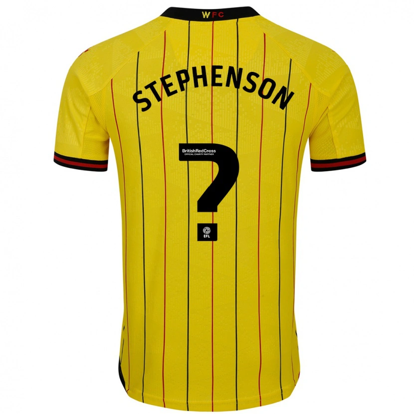 Danxen Kid Ollie Stephenson #0 Yellow Black Home Jersey 2024/25 T-Shirt