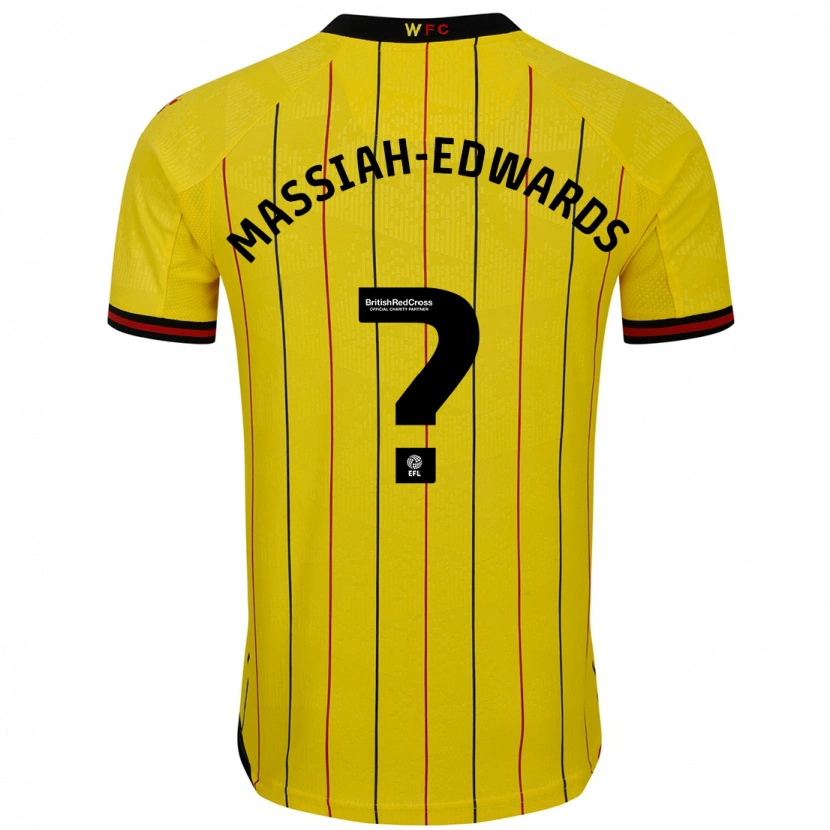 Danxen Kid Zavier Massiah-Edwards #0 Yellow Black Home Jersey 2024/25 T-Shirt