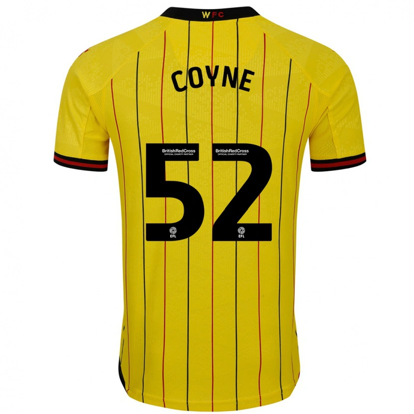 Danxen Kid Aidan Coyne #52 Yellow Black Home Jersey 2024/25 T-Shirt