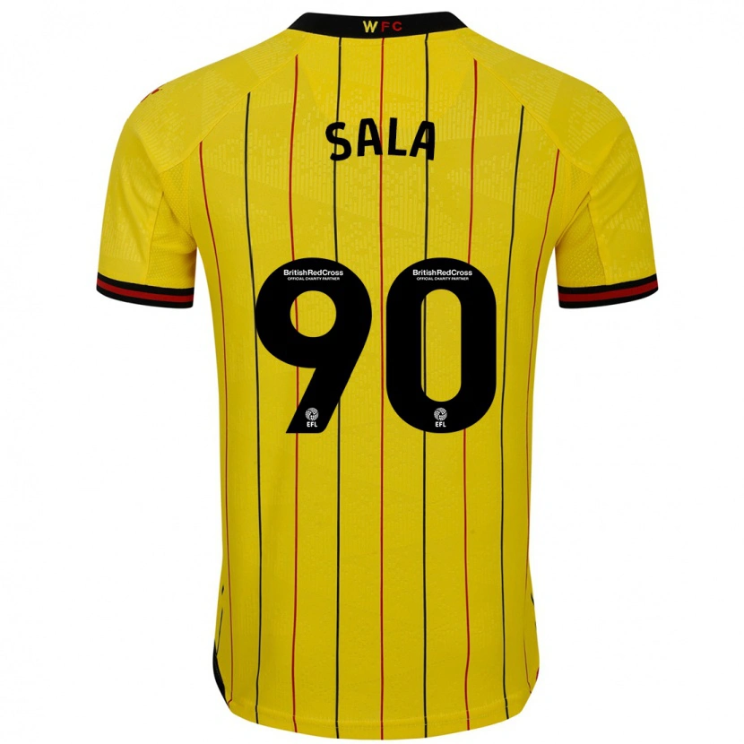 Danxen Kid Joel Sala #90 Yellow Black Home Jersey 2024/25 T-Shirt