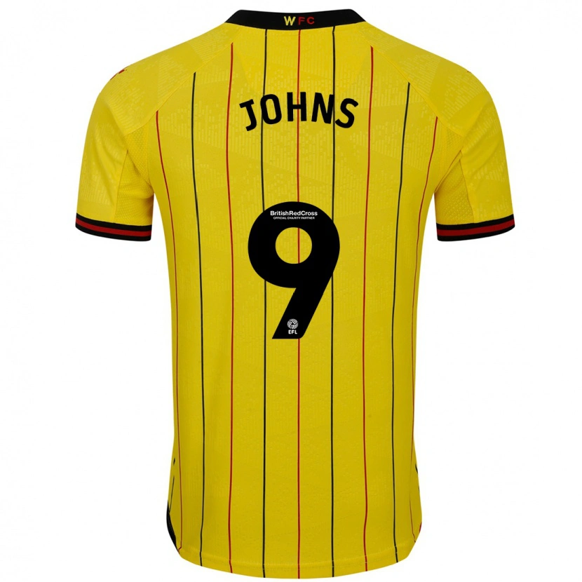 Danxen Kid Carly Johns #9 Yellow Black Home Jersey 2024/25 T-Shirt