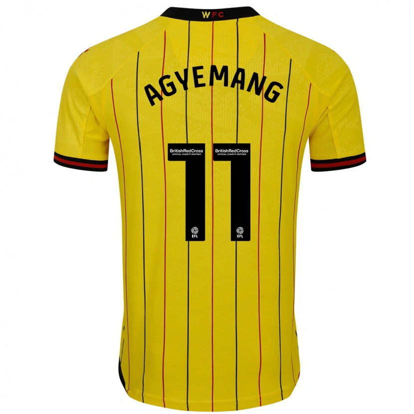 Danxen Kid Michelle Agyemang #11 Yellow Black Home Jersey 2024/25 T-Shirt