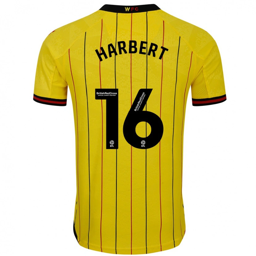 Danxen Kid Laila Harbert #16 Yellow Black Home Jersey 2024/25 T-Shirt