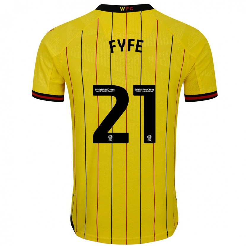 Danxen Kid Flo Fyfe #21 Yellow Black Home Jersey 2024/25 T-Shirt