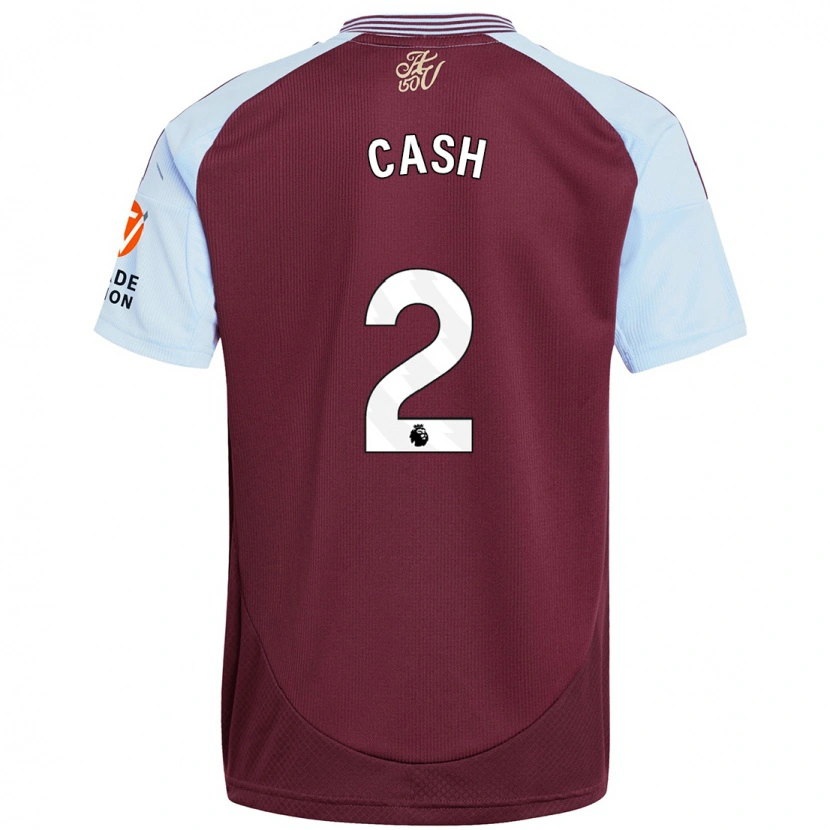 Danxen Kid Matty Cash #2 Burgundy Sky Blue Home Jersey 2024/25 T-Shirt