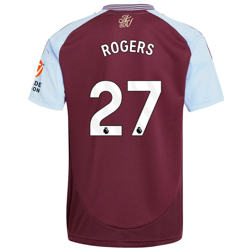 Danxen Kid Morgan Rogers #27 Burgundy Sky Blue Home Jersey 2024/25 T-Shirt