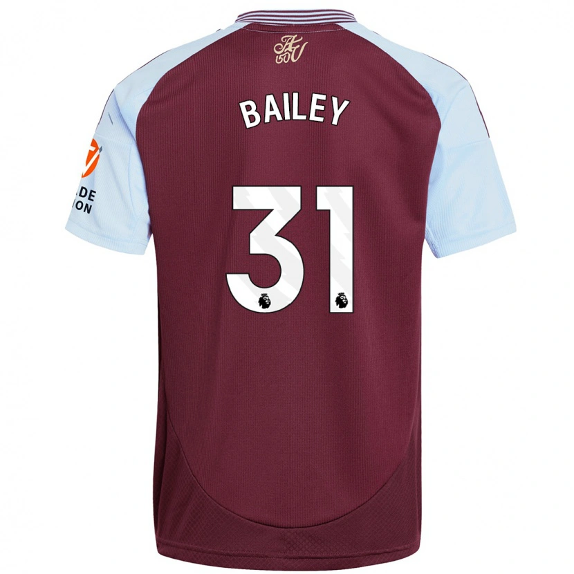 Danxen Kid Leon Bailey #31 Burgundy Sky Blue Home Jersey 2024/25 T-Shirt