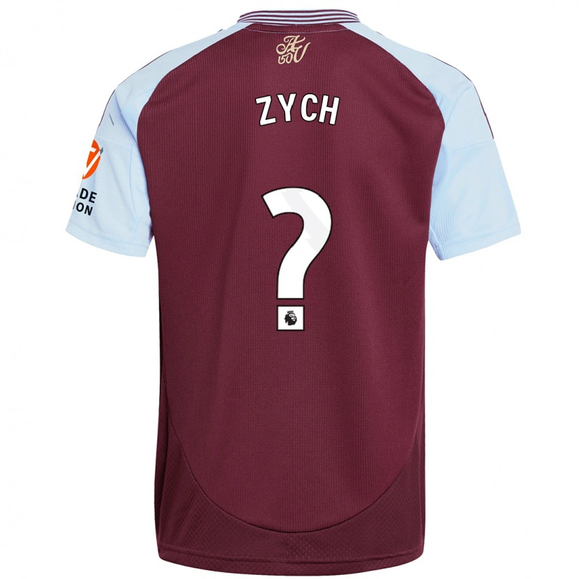 Danxen Kid Oliwier Zych #0 Burgundy Sky Blue Home Jersey 2024/25 T-Shirt