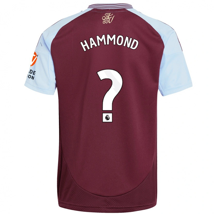 Danxen Kid Alex Hammond #0 Burgundy Sky Blue Home Jersey 2024/25 T-Shirt