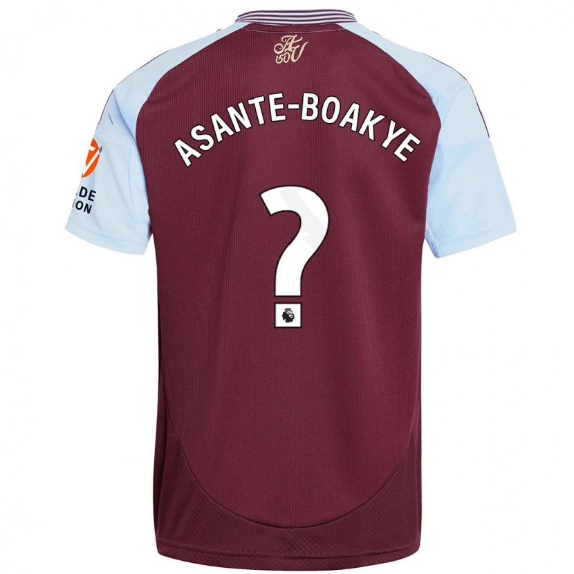 Danxen Kid Max Asante-Boakye #0 Burgundy Sky Blue Home Jersey 2024/25 T-Shirt