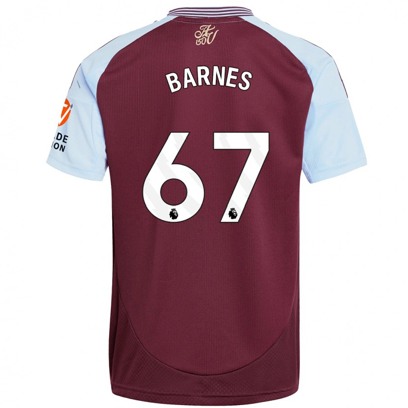 Danxen Kid Mikell Barnes #67 Burgundy Sky Blue Home Jersey 2024/25 T-Shirt