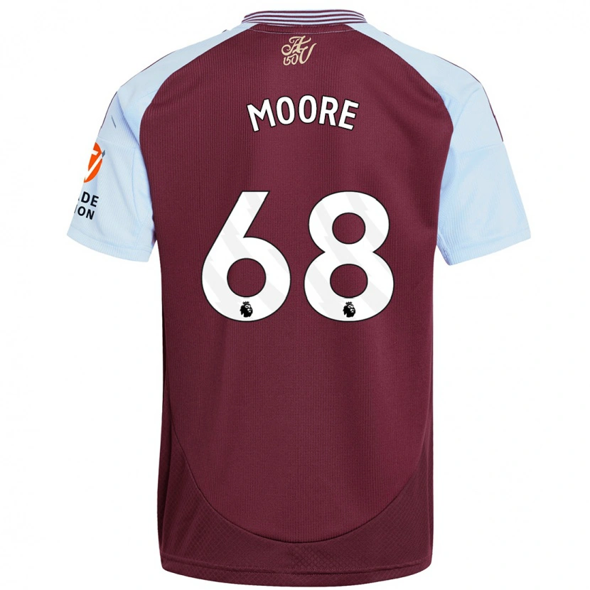 Danxen Kid Kobei Moore #68 Burgundy Sky Blue Home Jersey 2024/25 T-Shirt