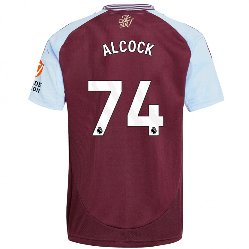 Danxen Kid Todd Alcock #74 Burgundy Sky Blue Home Jersey 2024/25 T-Shirt