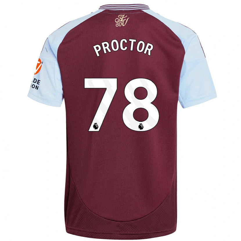 Danxen Kid Sam Proctor #78 Burgundy Sky Blue Home Jersey 2024/25 T-Shirt