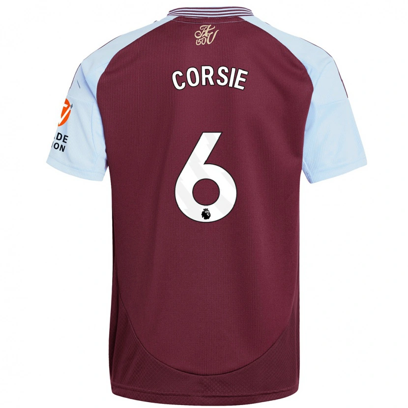 Danxen Kid Rachel Corsie #6 Burgundy Sky Blue Home Jersey 2024/25 T-Shirt