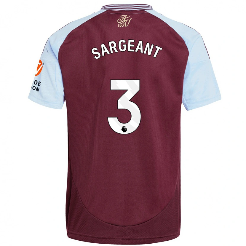 Danxen Kid Meaghan Sargeant #3 Burgundy Sky Blue Home Jersey 2024/25 T-Shirt