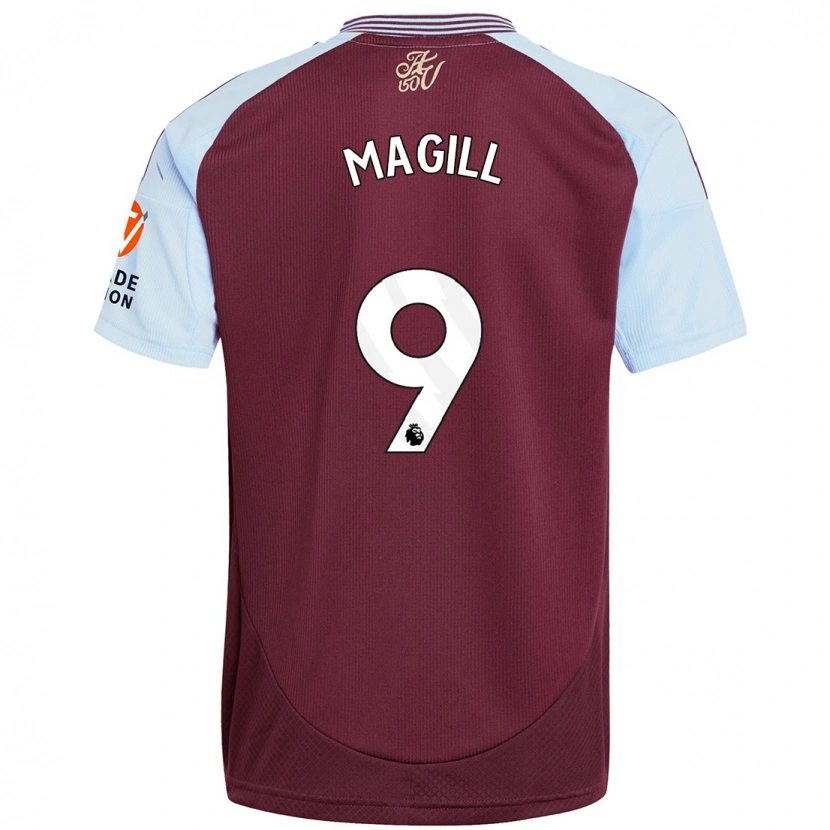 Danxen Kid Simone Magill #9 Burgundy Sky Blue Home Jersey 2024/25 T-Shirt