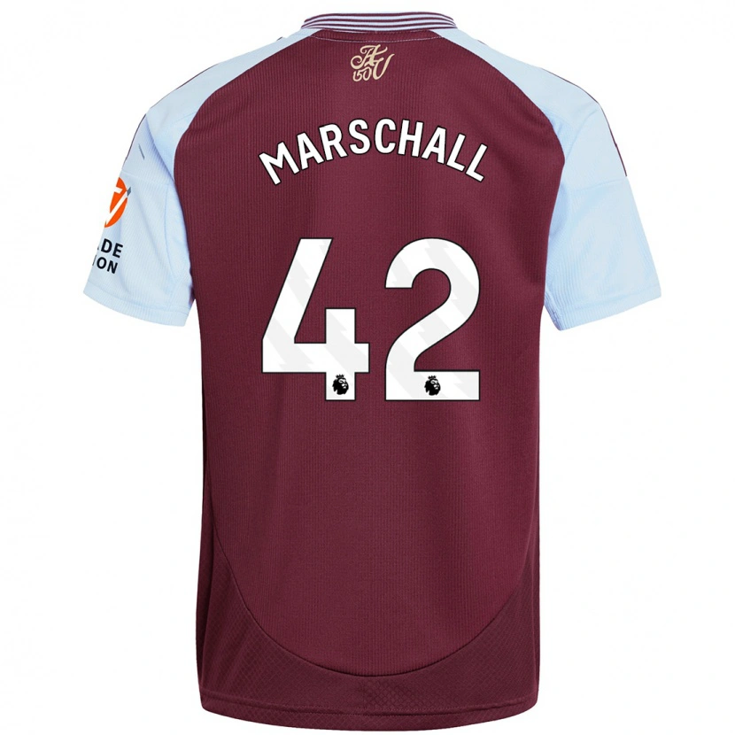 Danxen Kid Filip Marschall #42 Burgundy Sky Blue Home Jersey 2024/25 T-Shirt