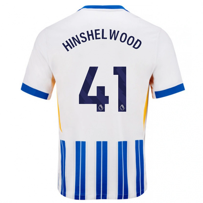 Danxen Kid Jack Hinshelwood #41 White Blue Pinstripes Home Jersey 2024/25 T-Shirt