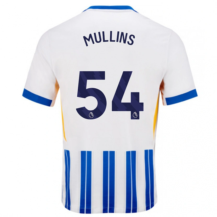 Danxen Kid Jamie Mullins #54 White Blue Pinstripes Home Jersey 2024/25 T-Shirt