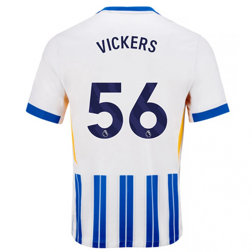 Danxen Kid Caylan Vickers #56 White Blue Pinstripes Home Jersey 2024/25 T-Shirt