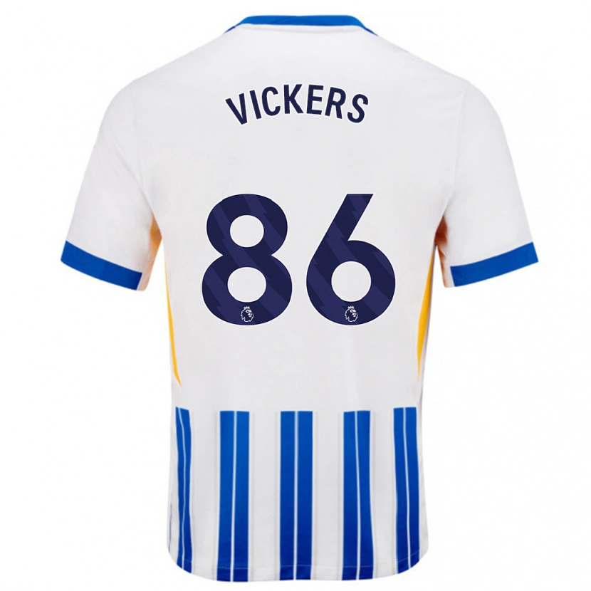 Danxen Kid Jacob Vickers #86 White Blue Pinstripes Home Jersey 2024/25 T-Shirt