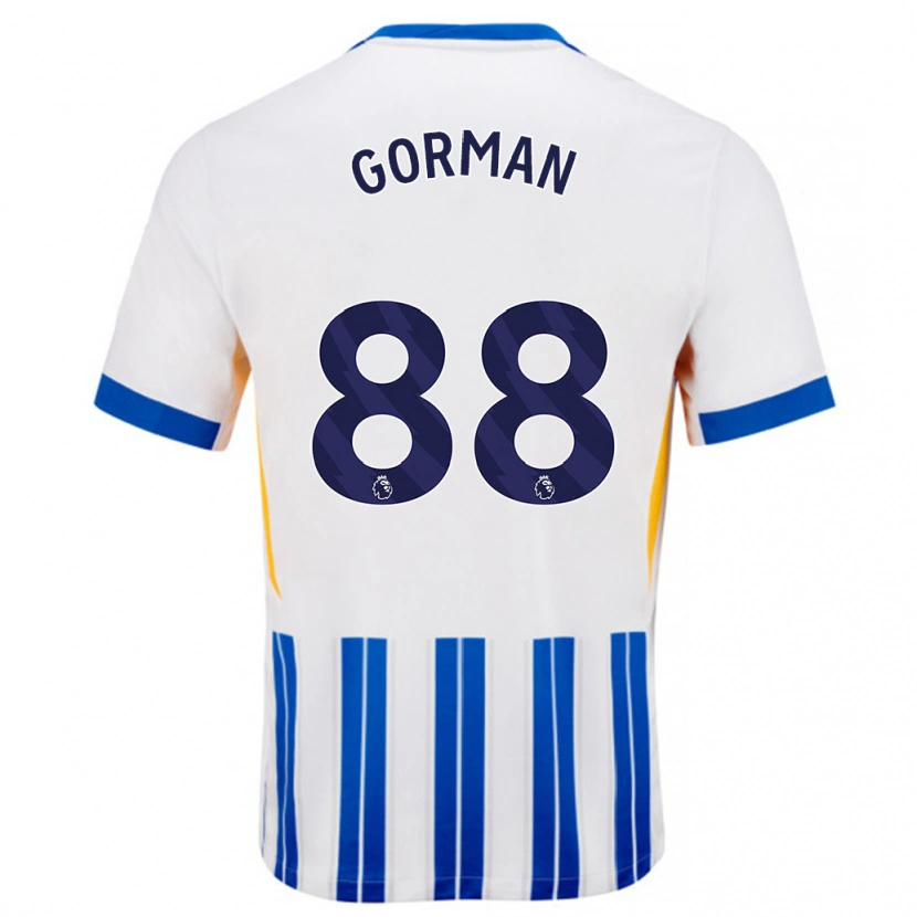 Danxen Kid Ronnie Gorman #88 White Blue Pinstripes Home Jersey 2024/25 T-Shirt