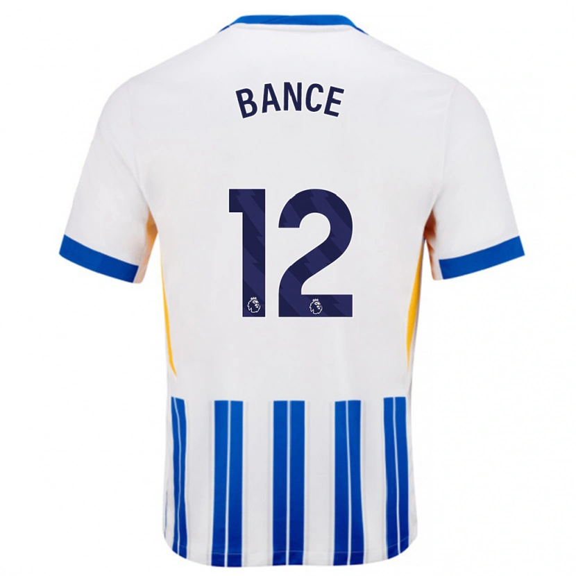 Danxen Kid Libby Bance #12 White Blue Pinstripes Home Jersey 2024/25 T-Shirt