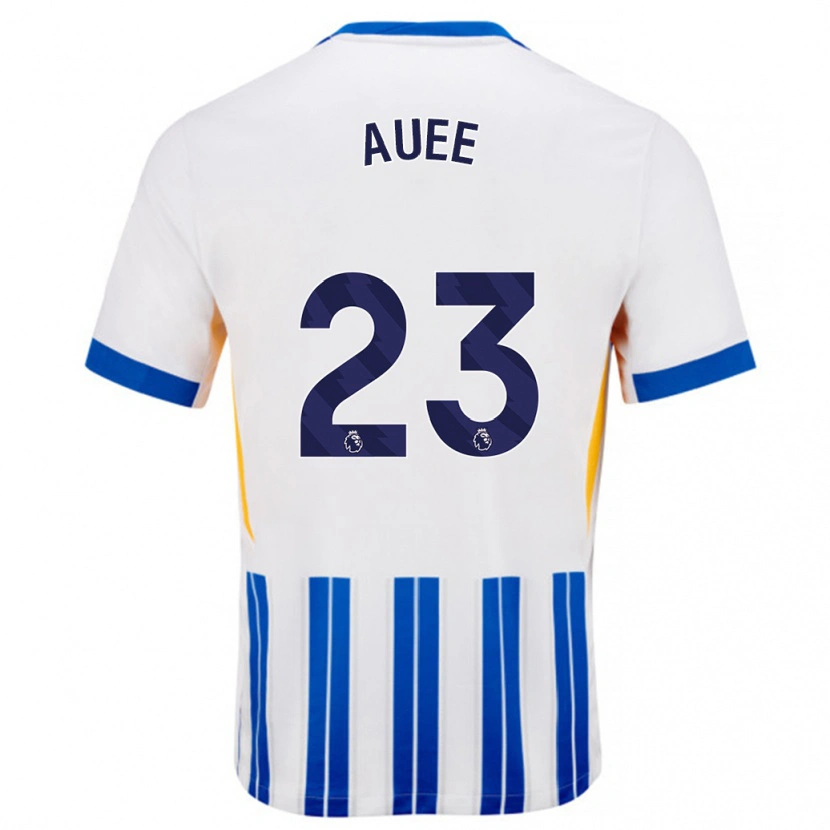 Danxen Kid Marit Auée #23 White Blue Pinstripes Home Jersey 2024/25 T-Shirt