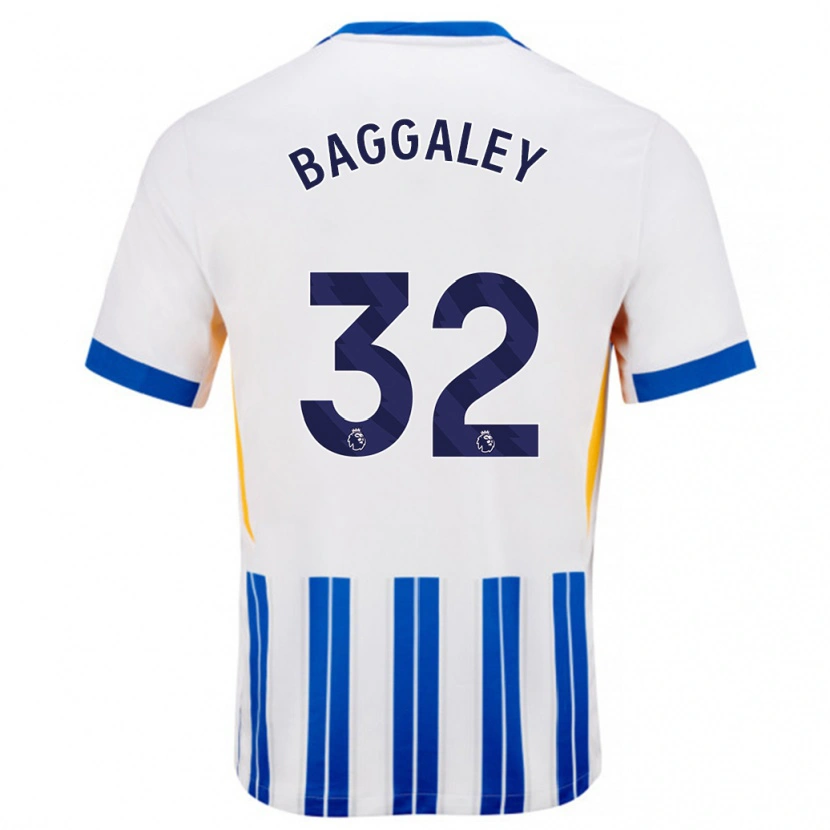 Danxen Kid Sophie Baggaley #32 White Blue Pinstripes Home Jersey 2024/25 T-Shirt