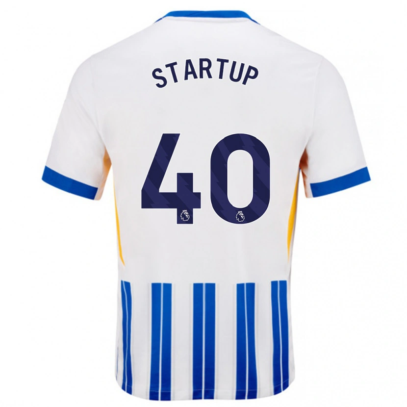 Danxen Kid Katie Startup #40 White Blue Pinstripes Home Jersey 2024/25 T-Shirt