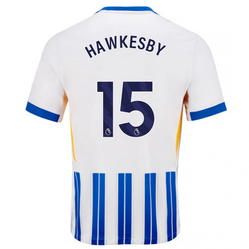 Danxen Kid Mackenzie Hawkesby #15 White Blue Pinstripes Home Jersey 2024/25 T-Shirt