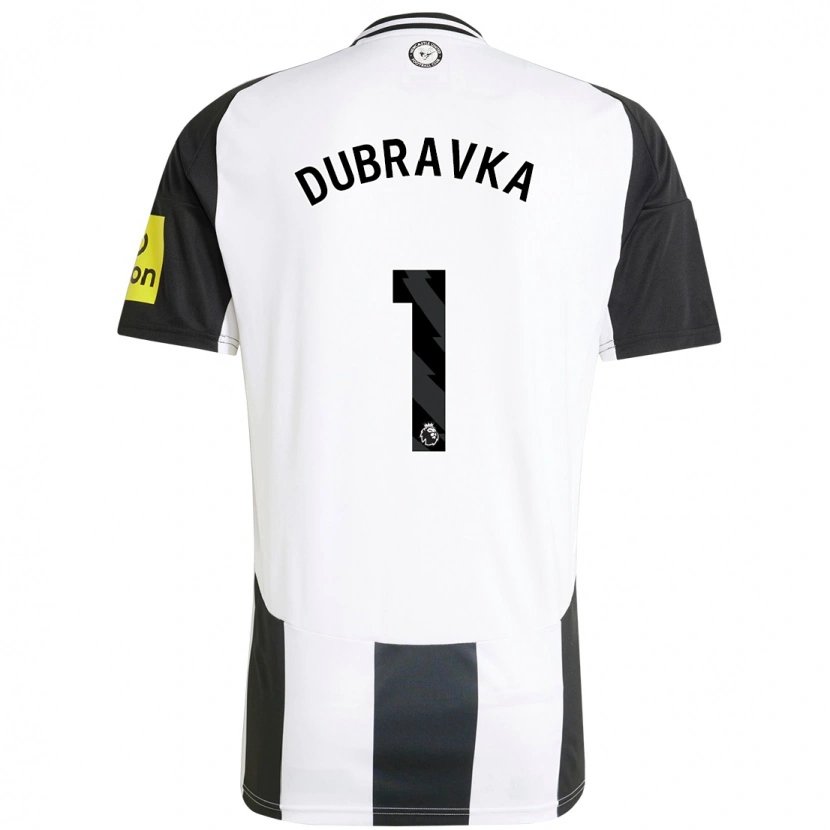 Danxen Kid Martin Dúbravka #1 White Black Home Jersey 2024/25 T-Shirt