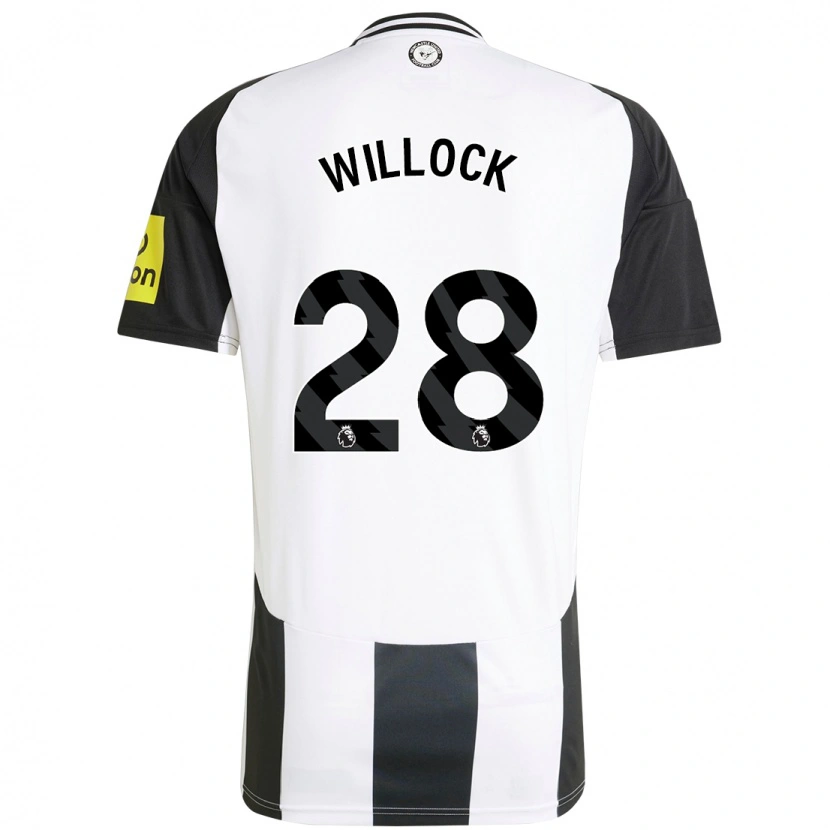 Danxen Kid Joe Willock #28 White Black Home Jersey 2024/25 T-Shirt