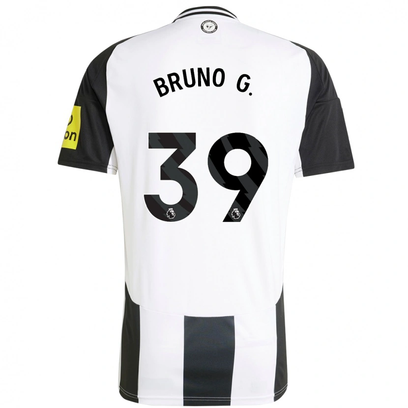 Danxen Kid Bruno Guimarães #39 White Black Home Jersey 2024/25 T-Shirt