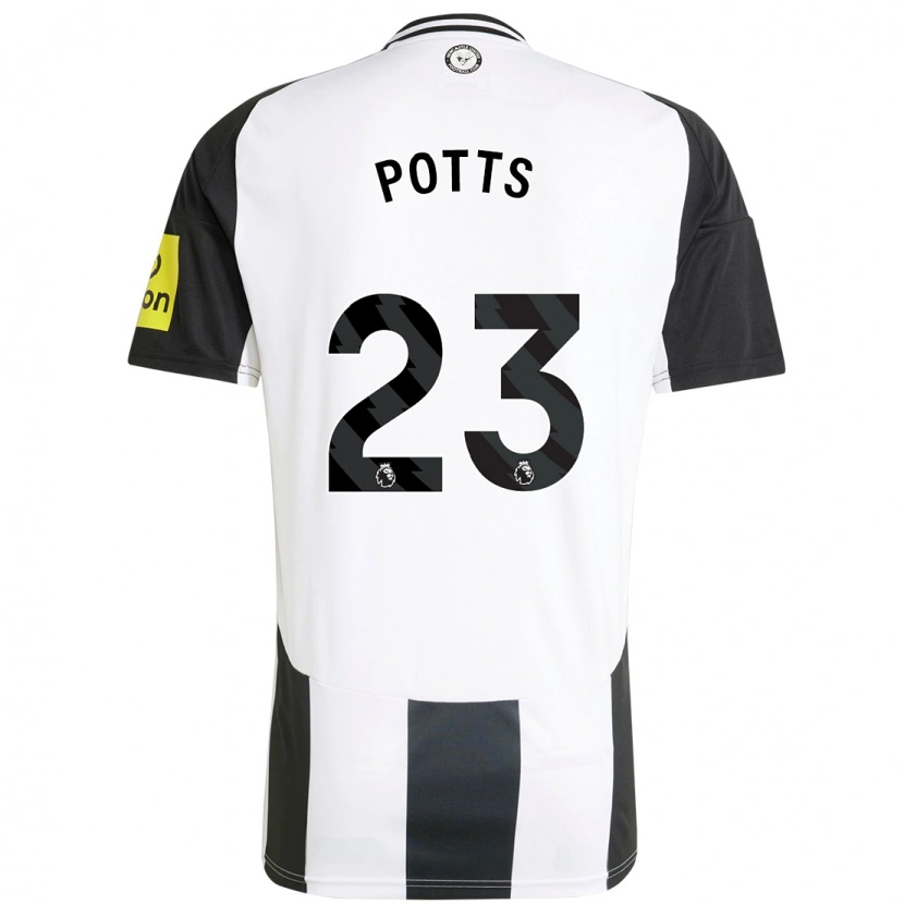 Danxen Kid Charlotte Potts #23 White Black Home Jersey 2024/25 T-Shirt